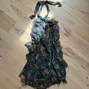 TRUE VINTAGE NWOT Y2K Designer Ribbon Dress